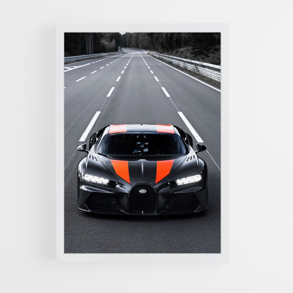 Poster Chiron de sport – affiche Bugatti (vue 3)